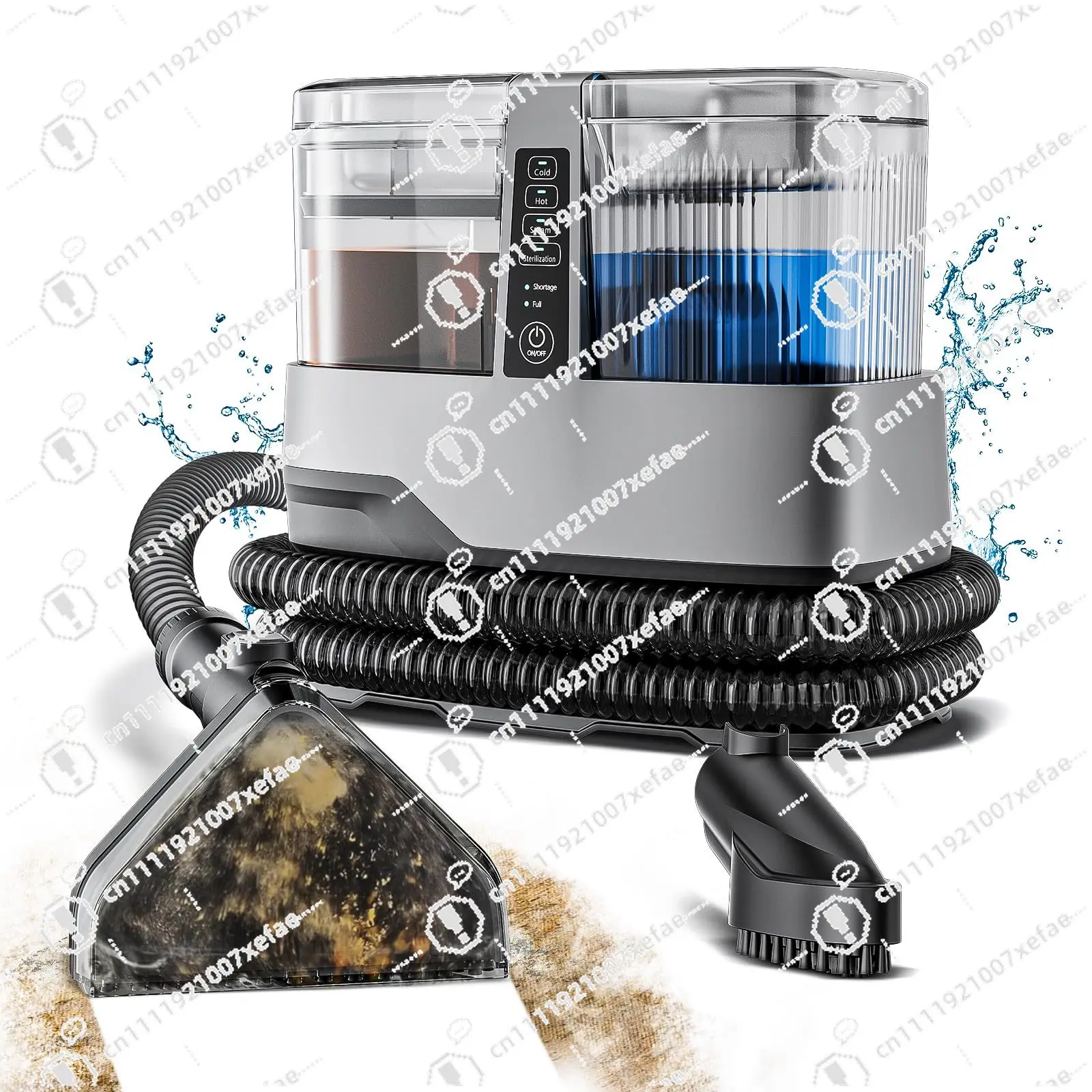 

Portable steam cleaner, super suction, two large-capacity water tanks, suitable for sofas, carpets, sofa corners