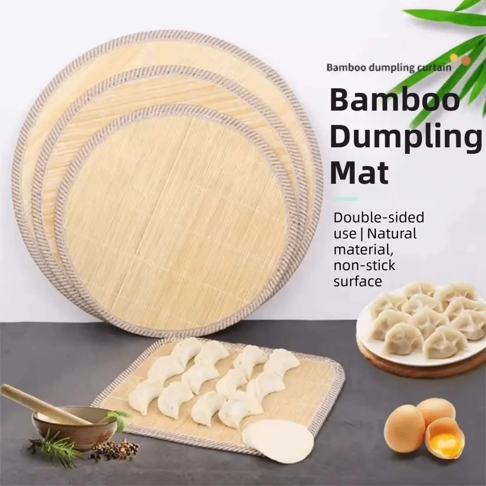30/40/50cm Bamboo Dumpling Tray Eco-Friendly Multi-Purpose Food Storage Plate Premium Material Convenient Dumpling Steamer