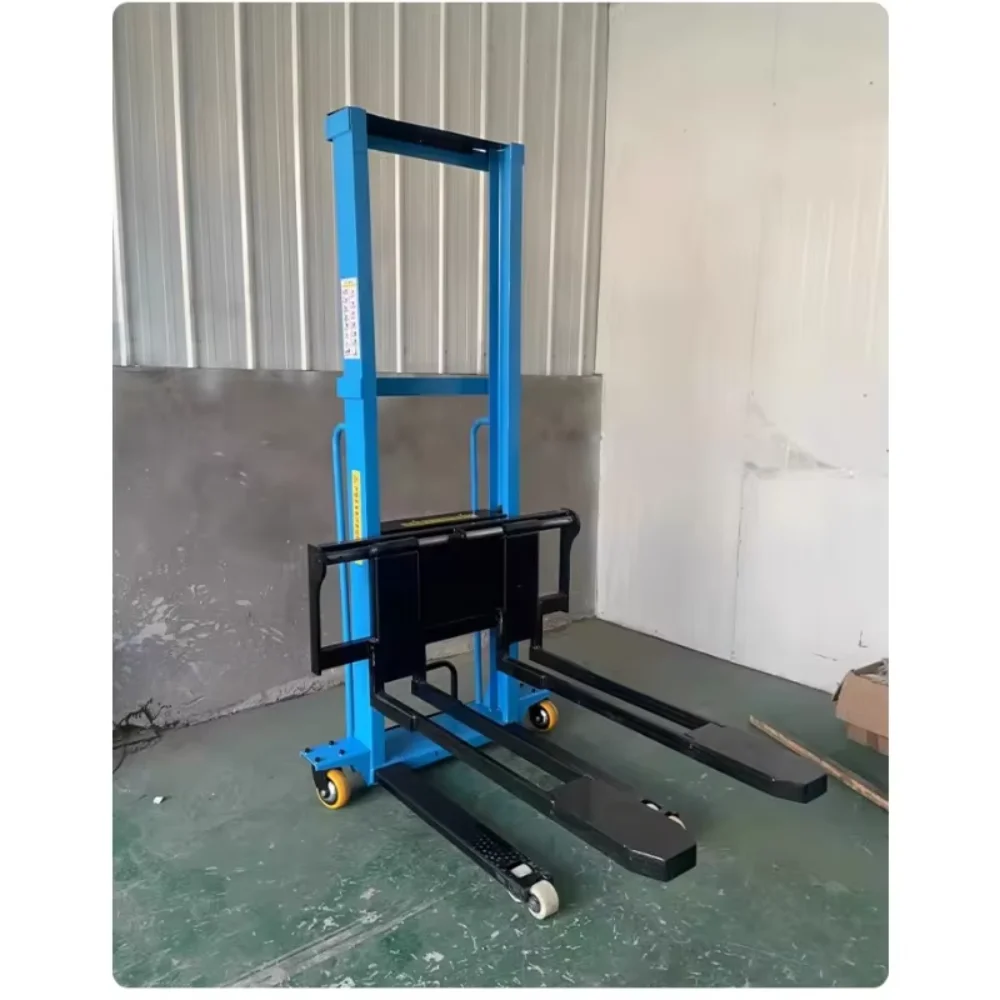 Empilhadeira elétrica de elevação, manuseio portátil, artefato de descarga hidráulica automática, pequeno, controle remoto elétrico