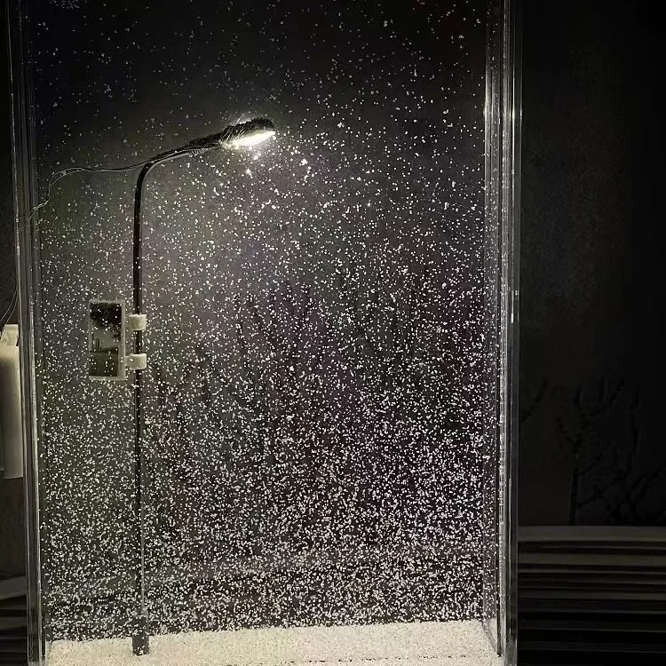 Комплект материалов ручной работы «сделай сам», снежный ночной поток, шелковый маленький ночник, снежная сцена, дорожный светильник, подарок для пары, лучшие друзья женщин