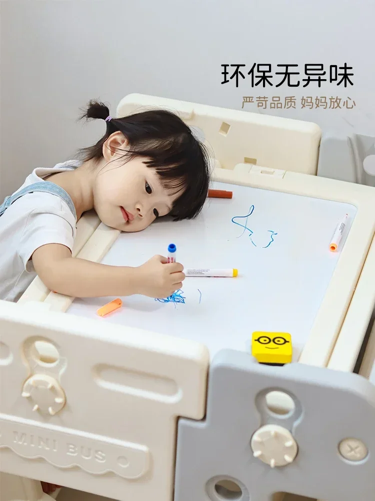 

Hot Salesmulti-functional Building Block Table Chair Study Table Birthday Gift