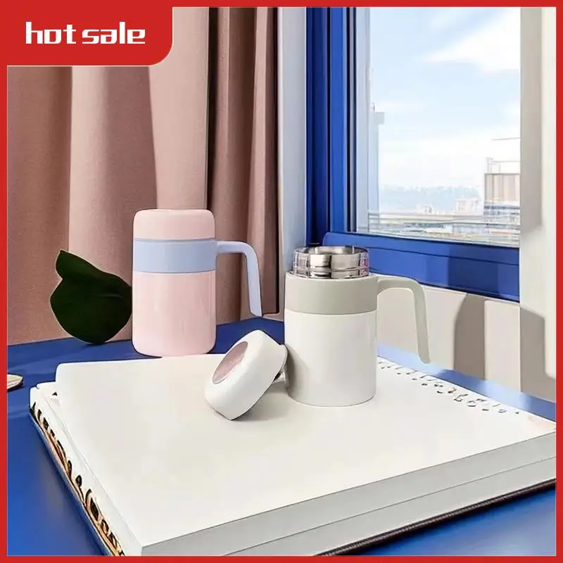 

316 Stainless Steel Mug Double Layer Tea Cup Vacuum Cup Business With Handle Office Home Cup Insulated Tea Separate Cupc Durable