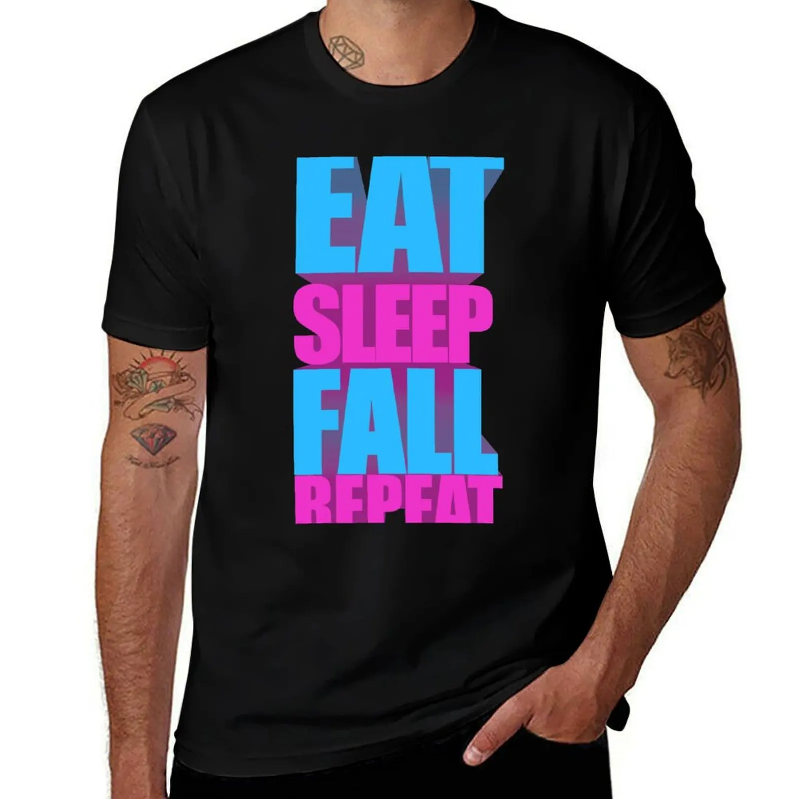 

Eat Sleep Fall Repeat T-Shirt anime tshirt t shirts designer man t shirt luxury T-Shirt