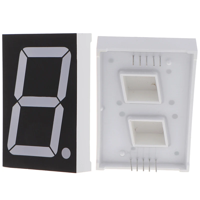 Cathode commune à affichage LED rouge, 1 chiffre, 7 segments, 1.8 pouces, nouveau, 1 pièce