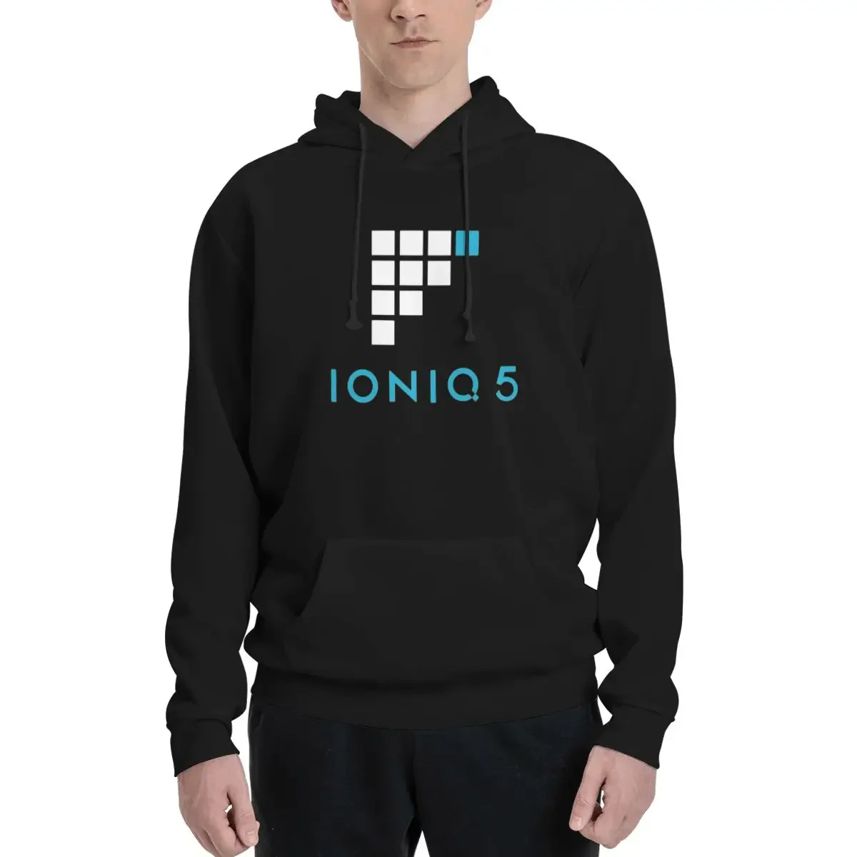 Ioniq 5 - Fully Charged Logo Hoodies Men's Women Casual Pullover Sweatshirt Harajuku Long Sleeve Streetwear Autumn Winter