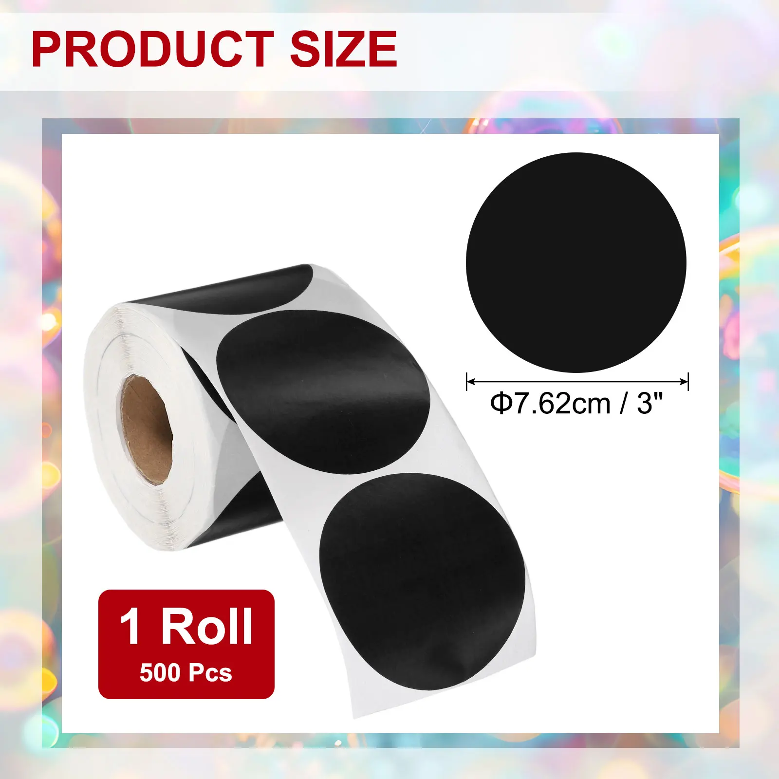 

500/1000 шт. круглые этикетки с цветным кодированием, цветные наклейки в горошек, самоклеящиеся большие цветные круглые наклейки, этикетки, бирки 7,62 см/10,16 см