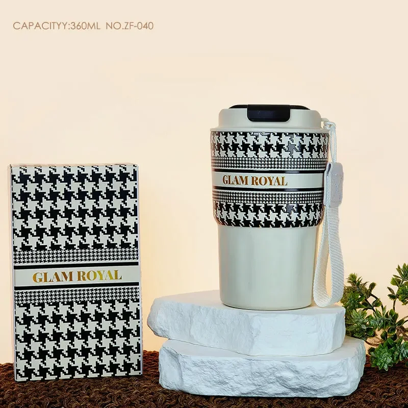 Vacuum Flasks Stainless Steel Thermos Cup Women's Fashion Simple Coffee Cup Car Cup Personalized Office Water  Bottle Gifts