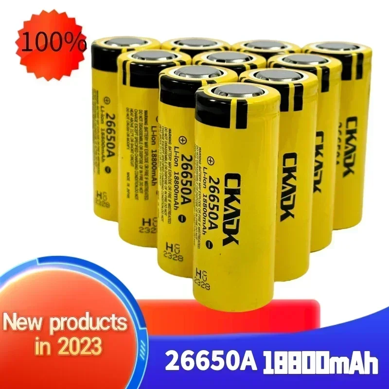 

2024 Hot 3.7V 26650A Battery 18800mAh Li-ion Rechargeable for LED Flashlight Torch Li-ion Battery Accumulator Screwdriver