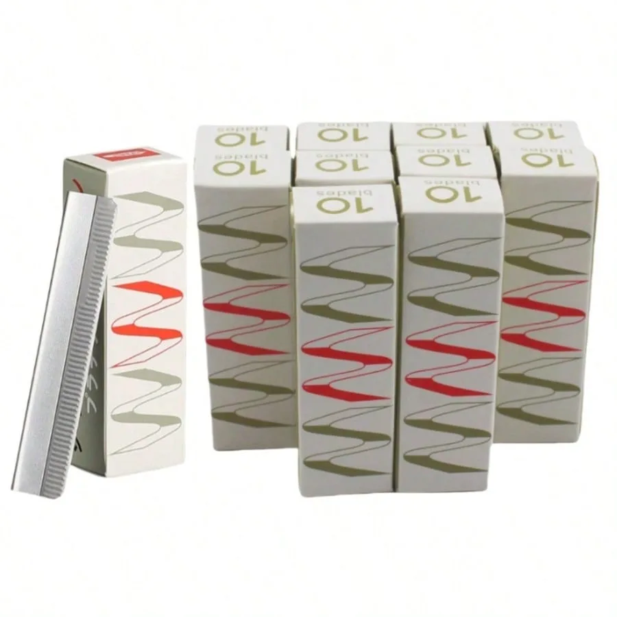 20/40/100 Stück Einzelschneide-Rasierklingen, Edelstahl-Augenbrauentrimmer-Rasierklinge für Permanent Make-up, Augenbrauen-Tattoo-Schönheitswerkzeug