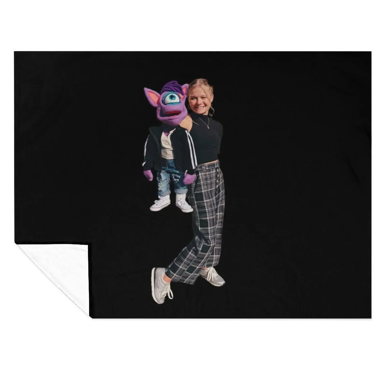

Darci Lynne Throw Blanket Soft Plush Plaid wednesday Bed covers For Sofa Thin Blankets