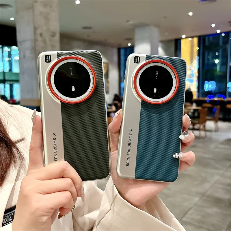 

Stylish Electroplating Color Matching PU Leather Phone Case For Huawei Mate 70 60 Pro Plus Mate 70 Pro Shockproof Protect Covers