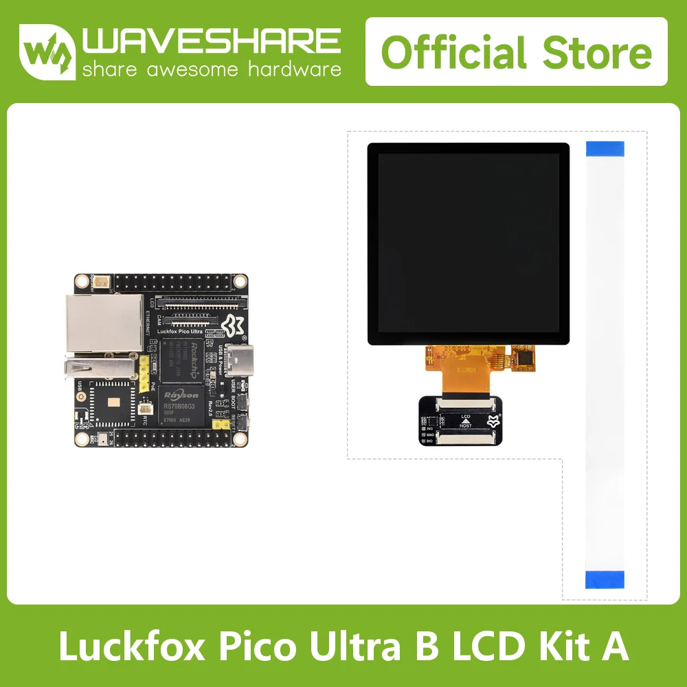 waveshare-luckfox-pico-ultra-rv1106-linux-micro-develop-boardoptional-for-memory-wireless-poe-module-ips-lcd