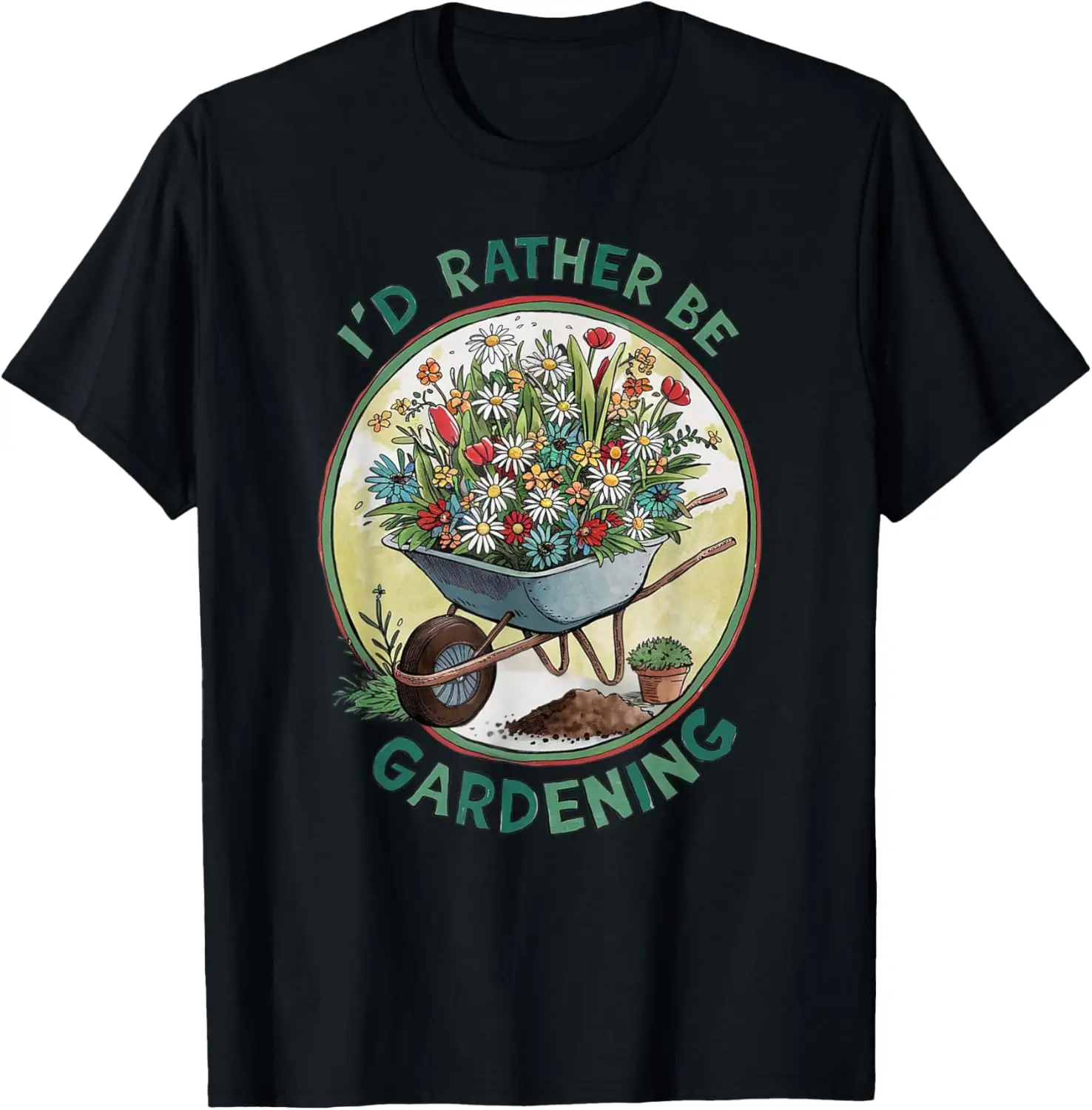 Gardening Funny Gardener Plant Garden Life Farmer T-Shirt 100% Cotton Trendy Y2K Short-Sleeve Tee-Soft, Quick-Drying,