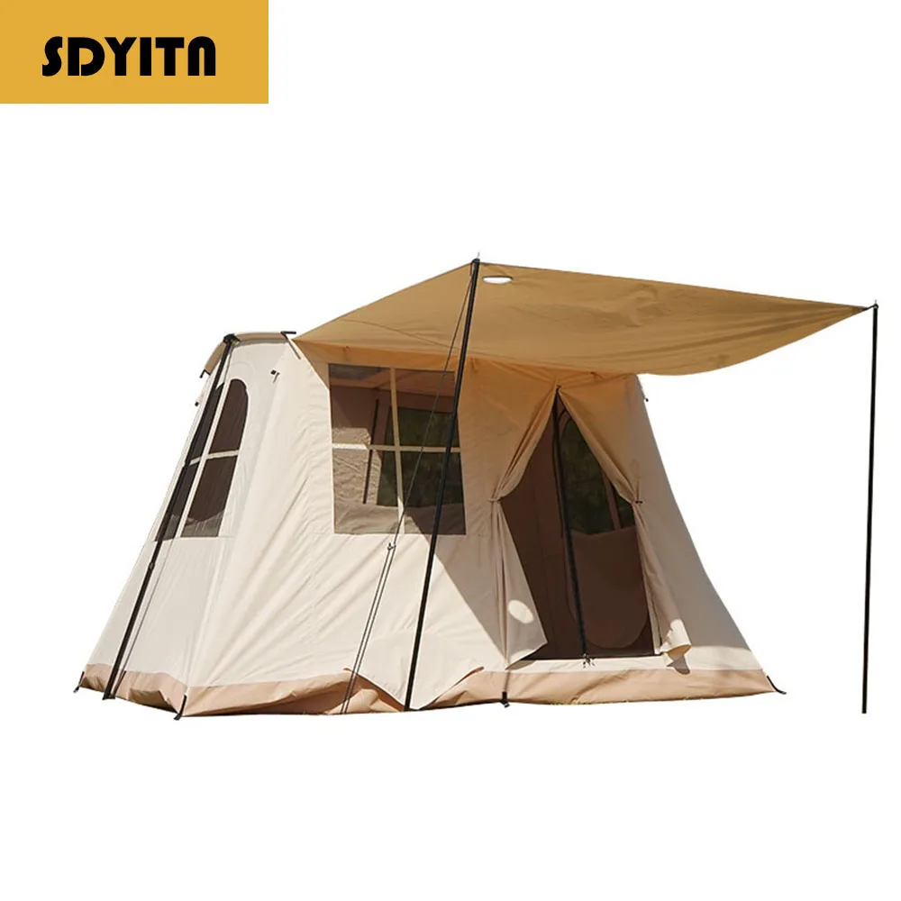 Outdoor Spring Tent Camping Equipment Waterproof Thick Multi-Person Tent Wild Big Skylight Spring Tent