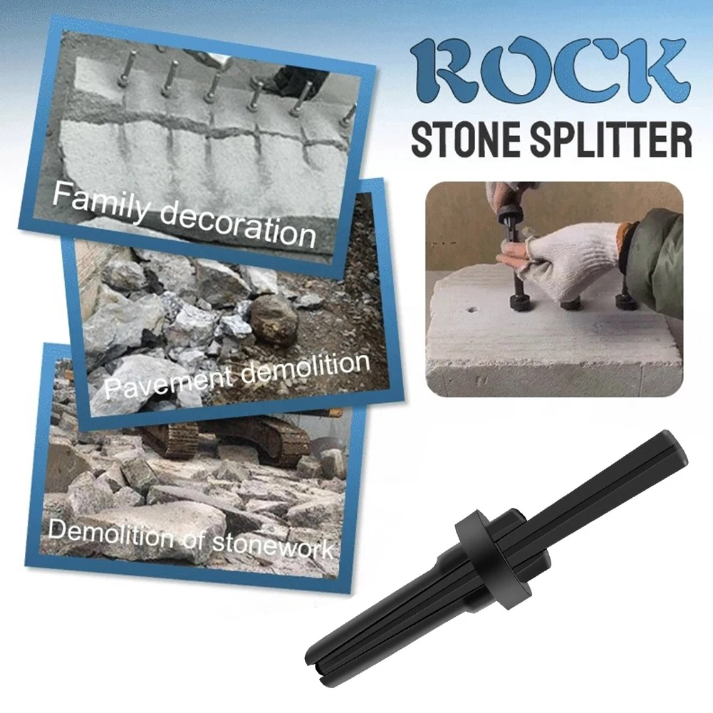 1PC Stone Splitting Tool Wedge Quarrying Tool Φ12mmx125mm Wedges Concrete Granite Marble Concrete Rock Splitters Hand Tools