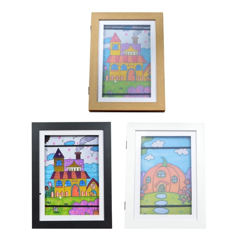 Children Art Frames Magnetic Front Open Changeable Kids Frametory for Poster Photo Drawing Paintings Pictures Display