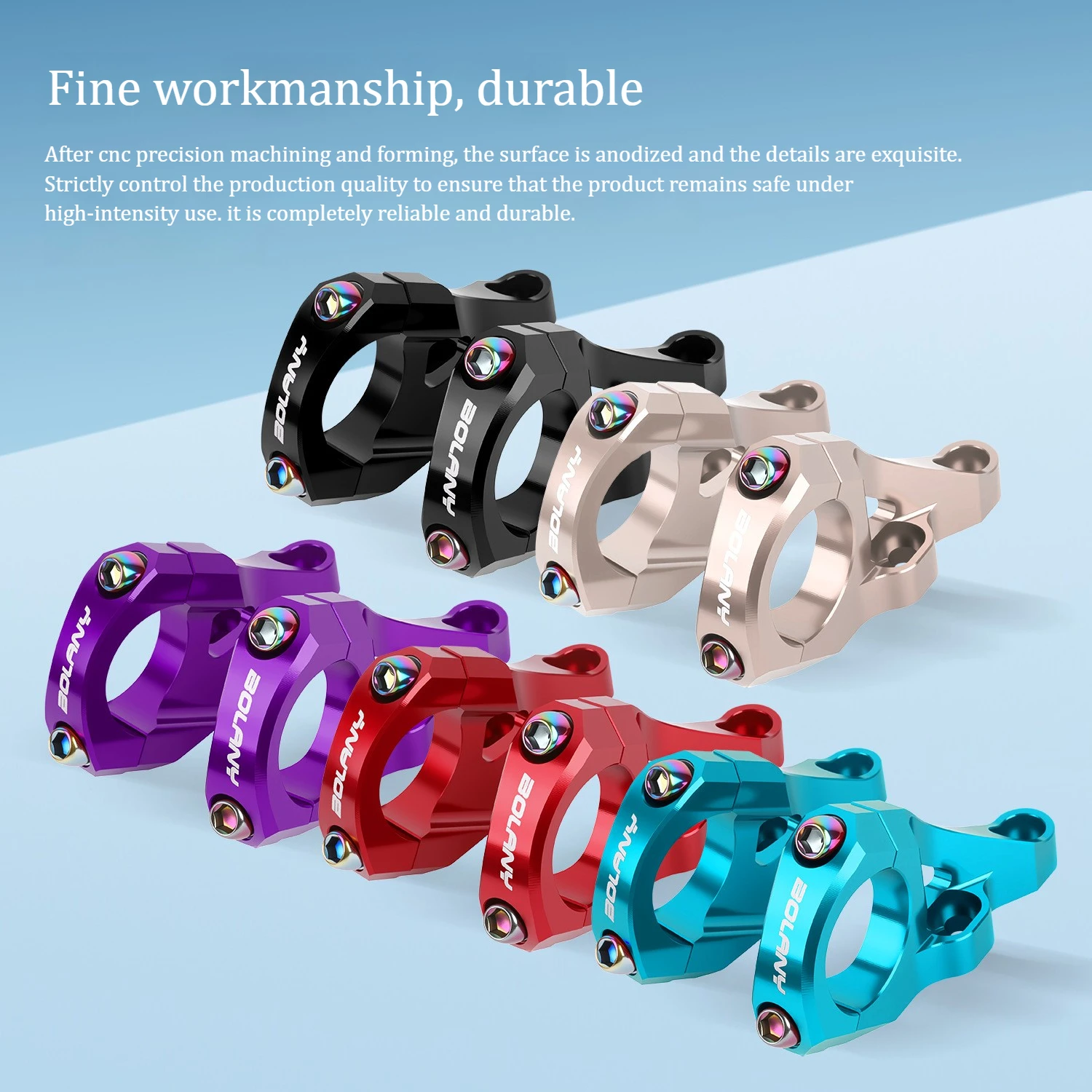BOLANY direct mount stem 31.8mm Bike double stem Dual Crown Fork downhill handlebar stem for Mountain bike electric motorcycle
