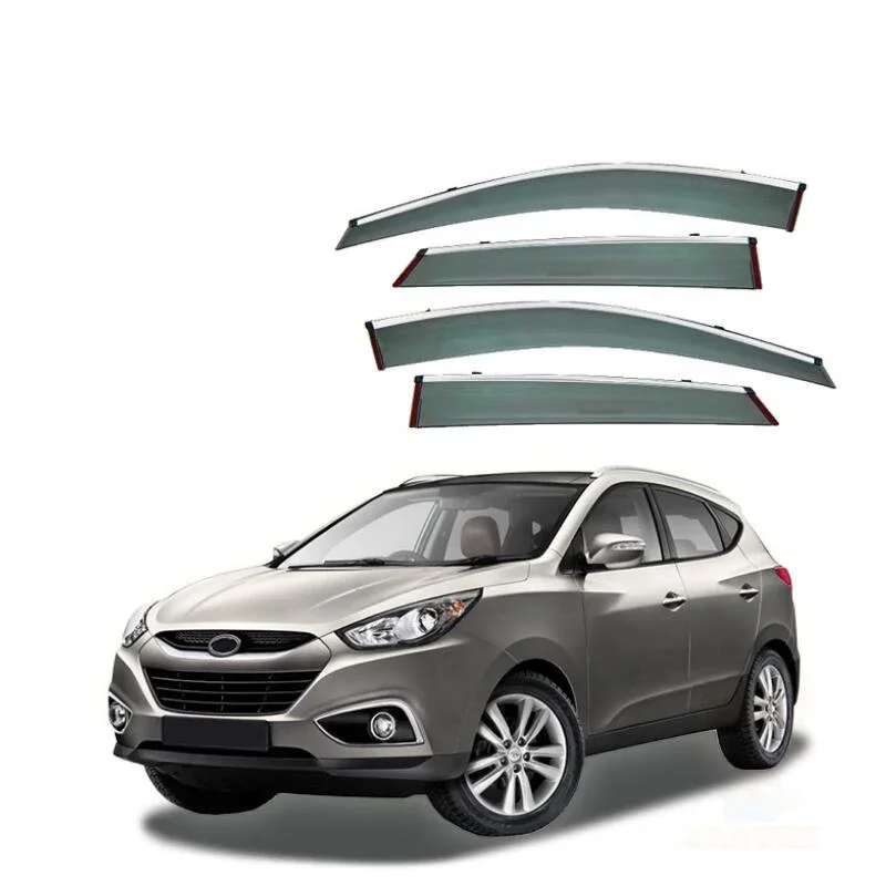 

Window Visor Rain Guard Side Window Deflector Weather Shield For Hyundai iX35 2009 2010 2011 2012 2013 2014 2015 2016 2017 -2024