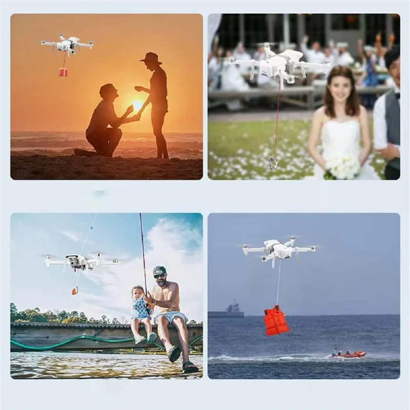 جهاز نقل Airdrop لتوصيل الحمولة بدون طيار العالمي لـ DJI Mini2/Mini/SE/Air/Air2/DJI Series-AAAE