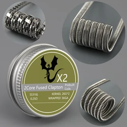 Manual Clapton Alien Accessories, Coil Spring, Handheld Tools, Resistance Tools, PreBuild D L, DT L, 3mm, A1, SS316L, NI80