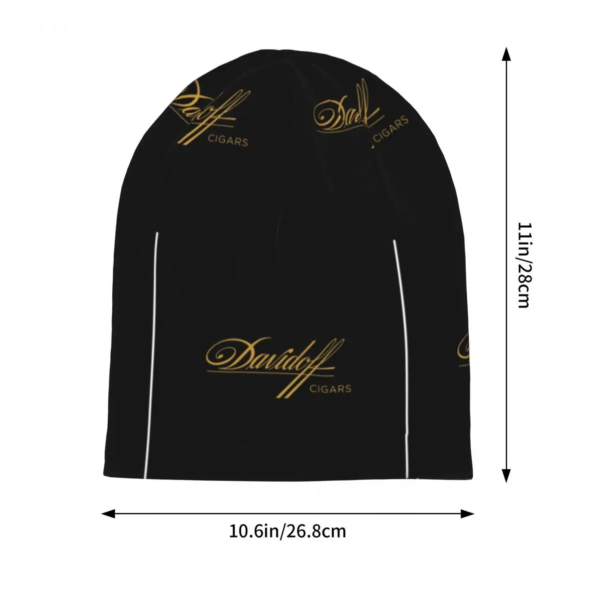 Davidoff Cigar Skullies Beanies Hats Warm Autumn Winter Outdoor Cap Knitted Bonnet Caps for Unisex Adult