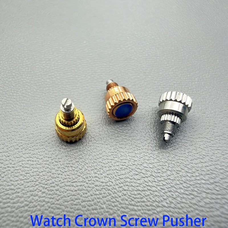 Dia 5.45 mm Stainless Steel Watch Crown Screw Pusher Crown Crown tube Screw key Replace Daytn Case Crown Parts Watch case parts