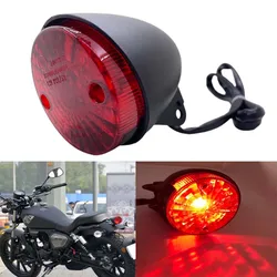 For Qianjiang Keeway K-Light 125/202/QJ200-2H ABS Black Motorcycle Running Brake Tail Light Motorbike Bulb Stop Rear Lamp