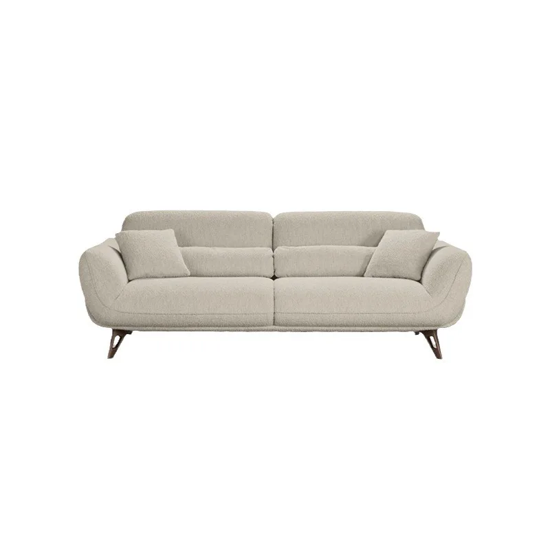 Cream wind lamb wool sofa