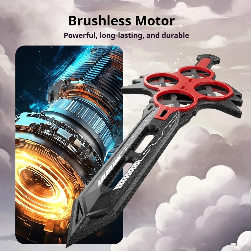 Espada voladora con control remoto de 71cm, avión Rc de juguete con diseño en forma de espada, función flotante de detección de gestos, regalo para niños