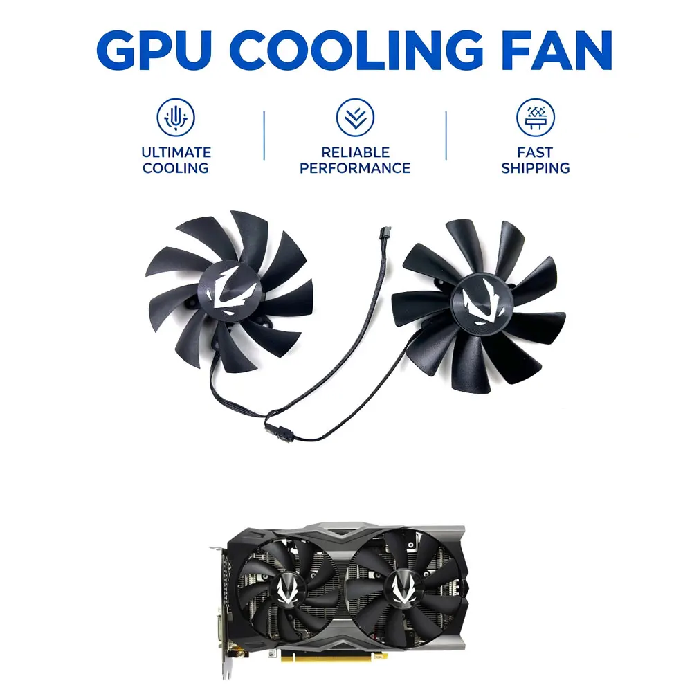NEW Cooling Fan 87mm GA92S2H 0.35A 100MM GAA8S2U 0.45A For ZOTAC GAMING GeForce RTX2070 HA RTX 2070 OC Mini Video Card Fans