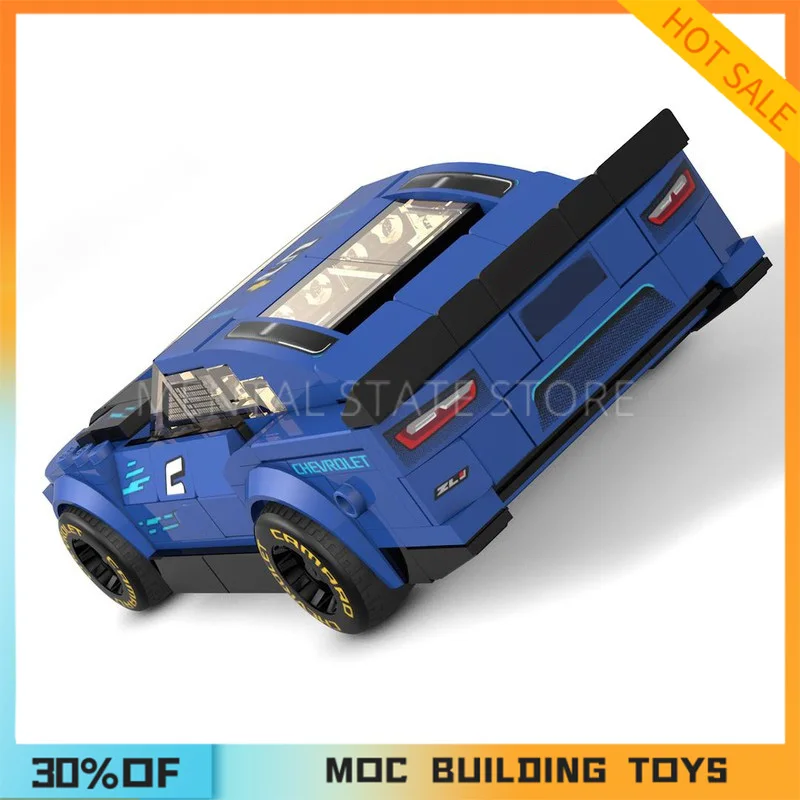 Neue 259 Stück maßge schneiderte Moc King of Speed Blue Ranger Bausteine Technologie Ziegel kreative Montage Bildung Weihnachts geschenk