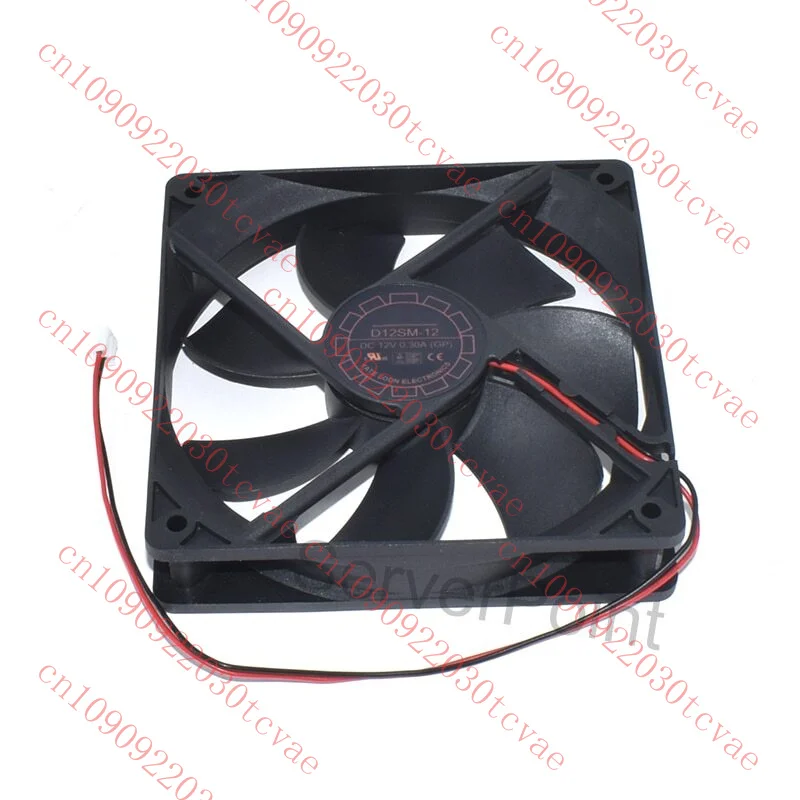 

Genuine New D12SM-12 12025 DC 12V 0.30A 120 * 120 * 25MM Two Lines Cooling Fan