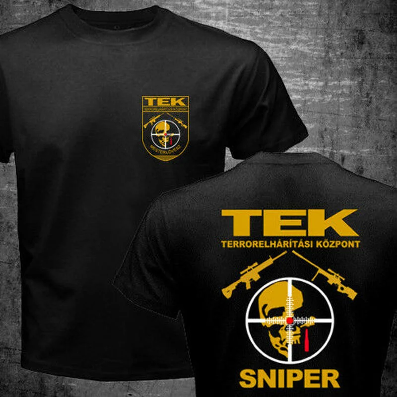 Rare Sniper Hungary TEK Special Force Counter Terrorist Unit Men T-shirt Short Sleeve Casual Cotton O-Neck T Shirt