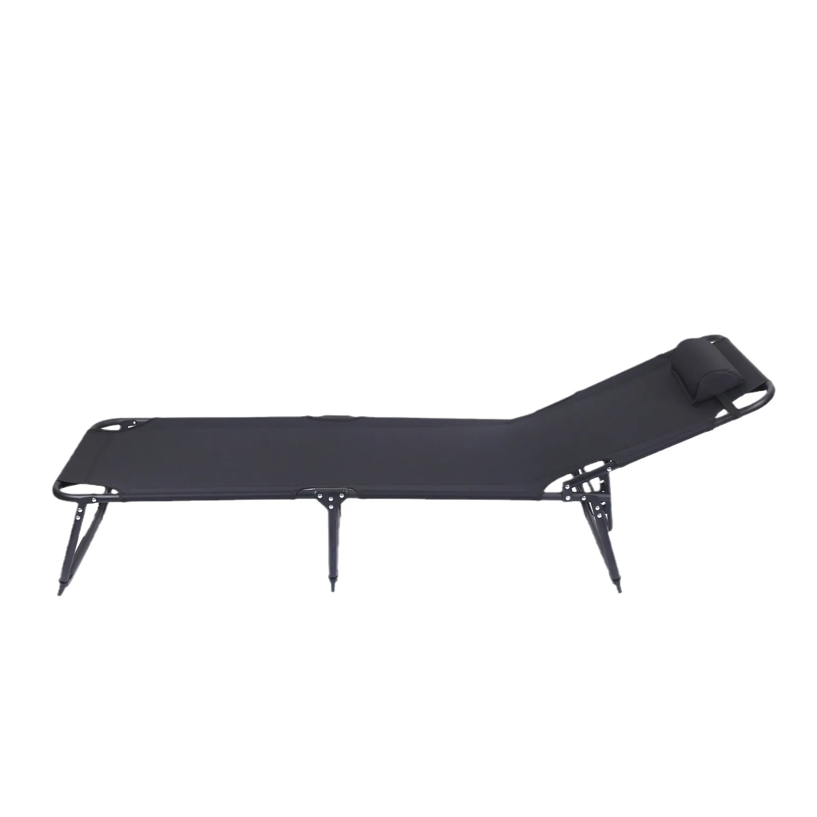 

Stainless steel daily use single simple household folding portable office adult nap recliner