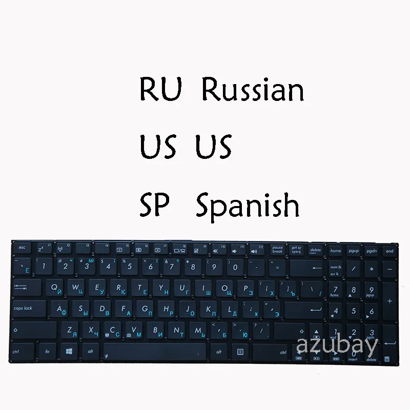 Keyboard For ASUS R550C R550CA R550CB R550CM V550C V550CA V550CB V550CM S550CM R505C R505CA R505CB R505CM Russian Spanish US