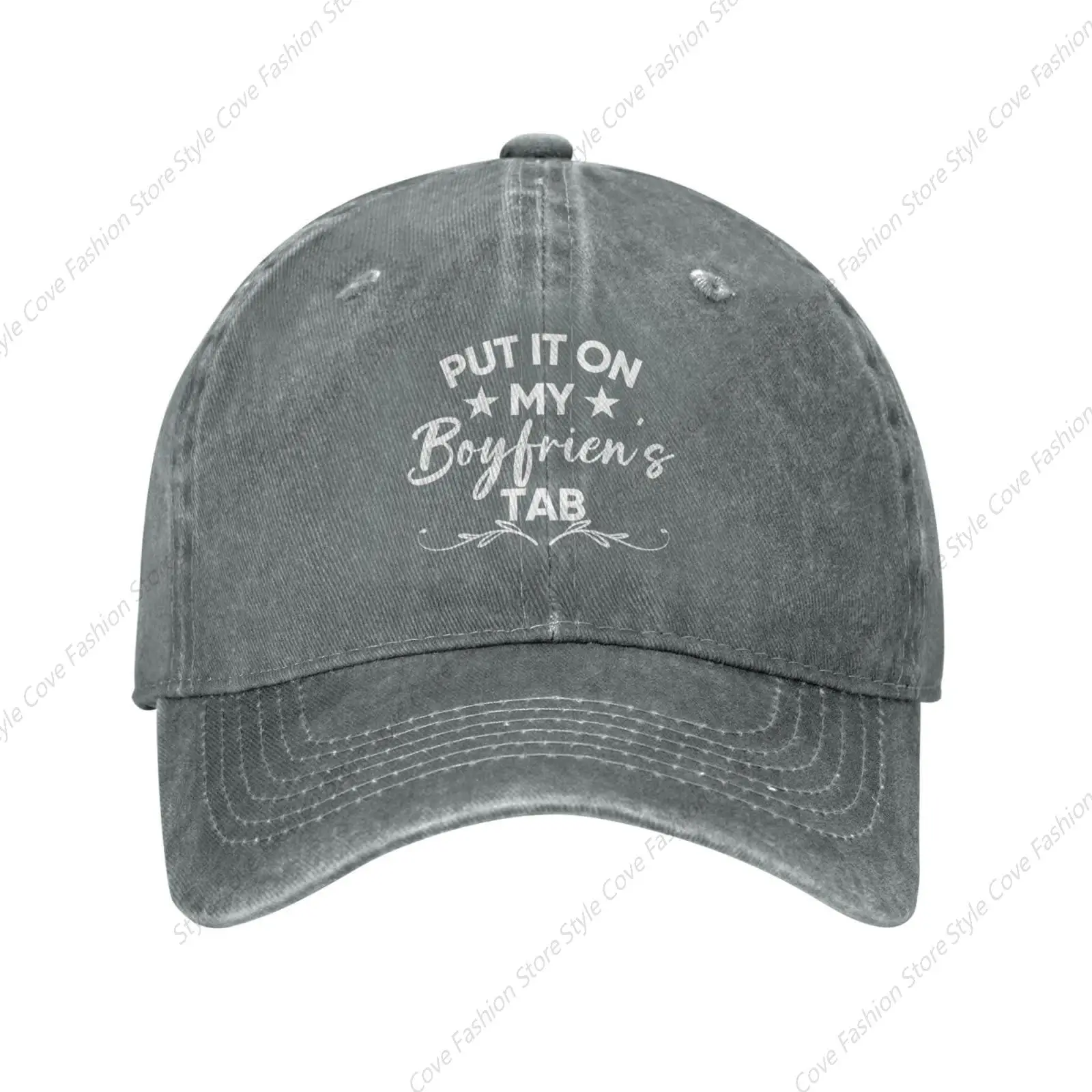 

Put It On My Boyfriend'S Tab Hat Fashion Trucker Hat Funny Gag Gift Mesh Hat Humor Baseball Cap For Women Men Leisure Daily Hat