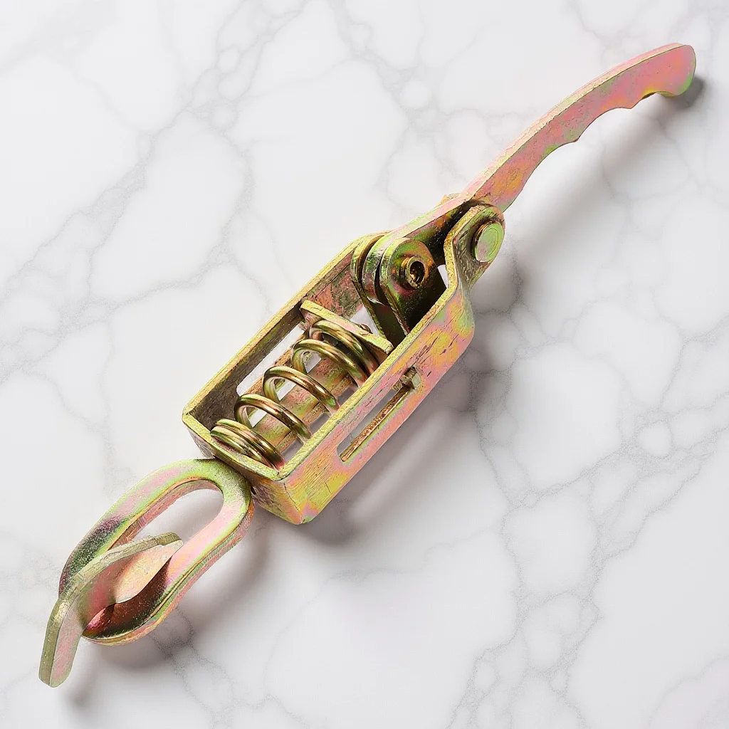 

Heavy Duty Galvanized Iron Spring Loaded Latch for Cargo Trailer Truck Toolbox Secure Door Lock Metal Hasp Hardware Fastener