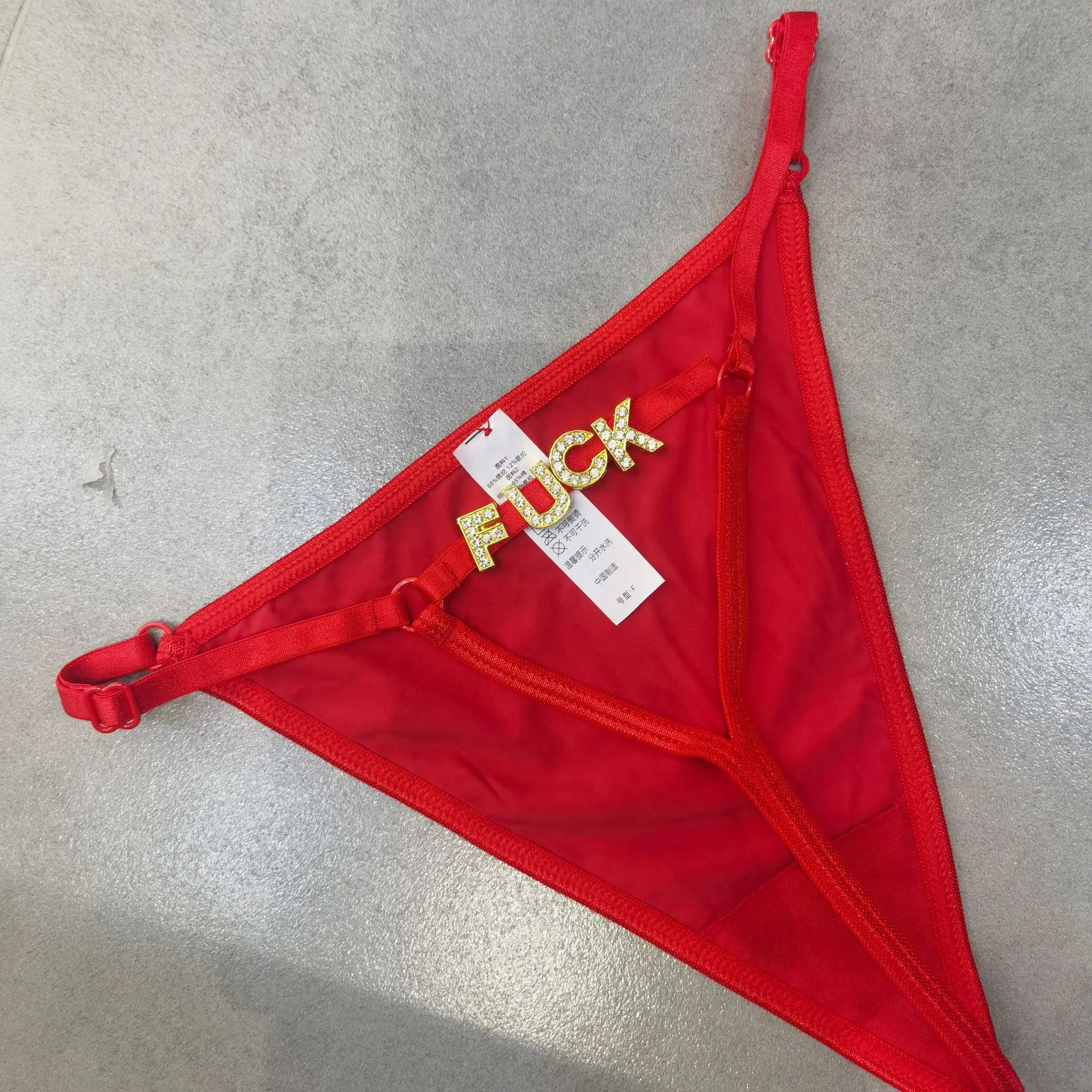 Tanga con nombre personalizado para mujer, bragas sexys, ropa interior de Bikini con letras, Tanga personalizado, lencería con cadena corporal en la