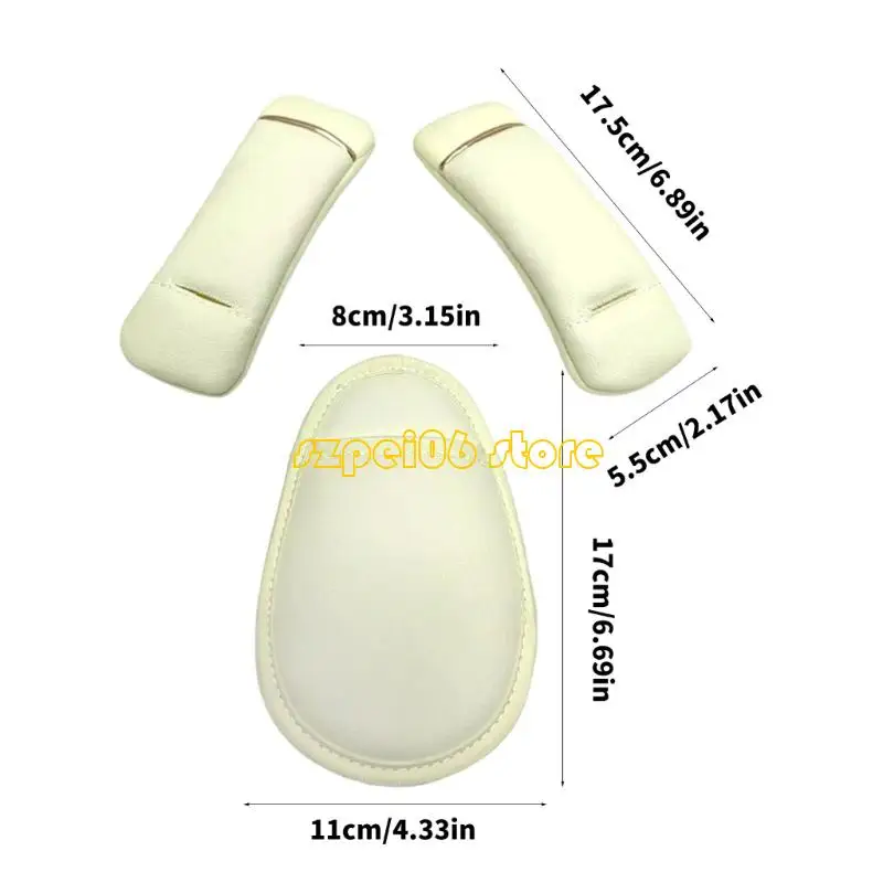 45BF 3 Buah Aksesori Bantalan Pelindung Lembut untuk Kereta Bayi Gendongan Anak