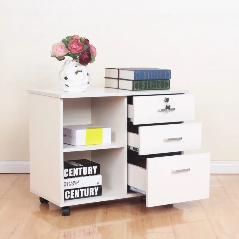 

Wooden office file cabinet Mobile floor-to-ceiling low cabinet Storage data cabinet Active cabinet Lock drawer cabinet Locker