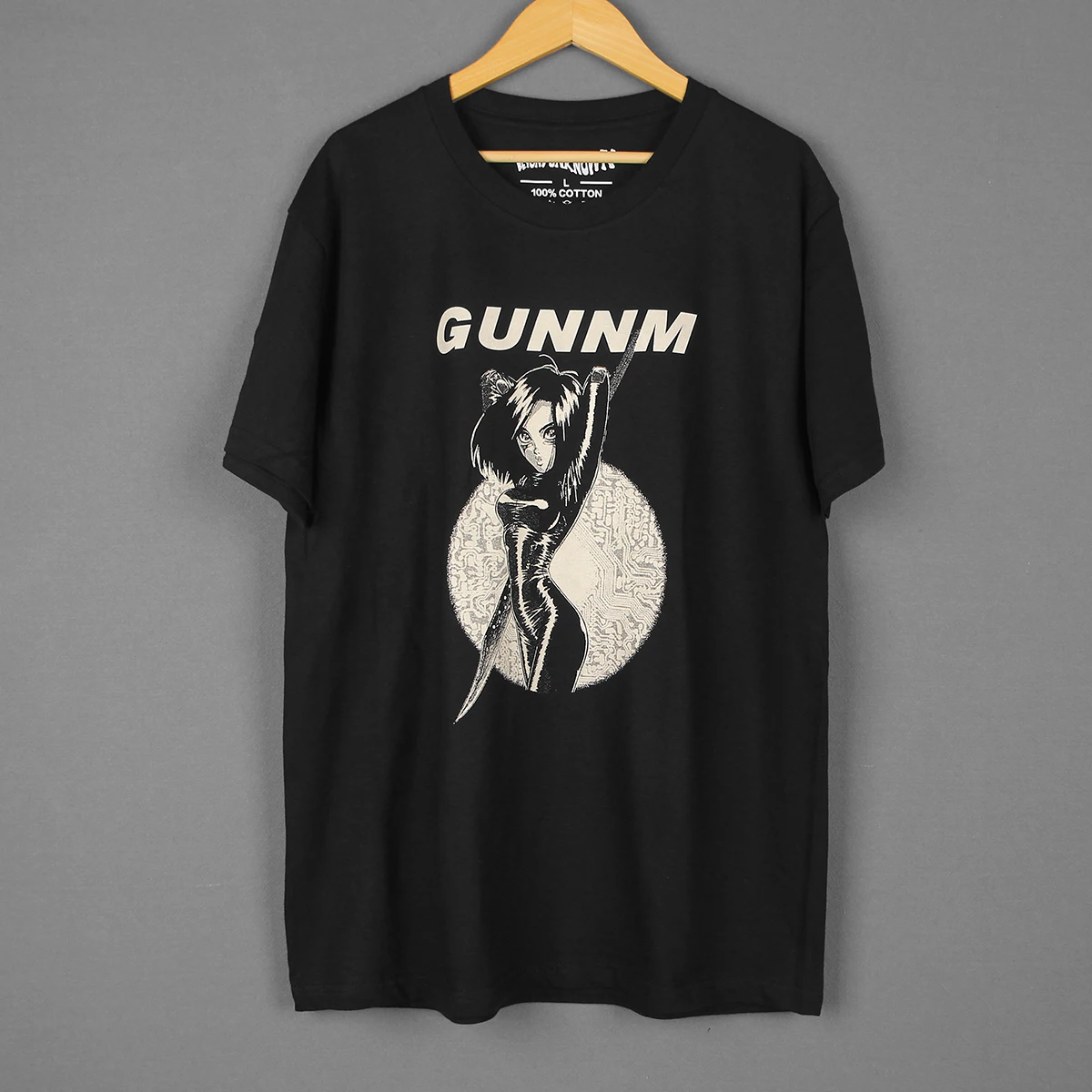 Gunnm T-Shirt Battle Angel Alita Japanese Anime Serial Experiments Lain Texhnolyze Short Sleeves Cotton Summer Tee Shirt Clothes