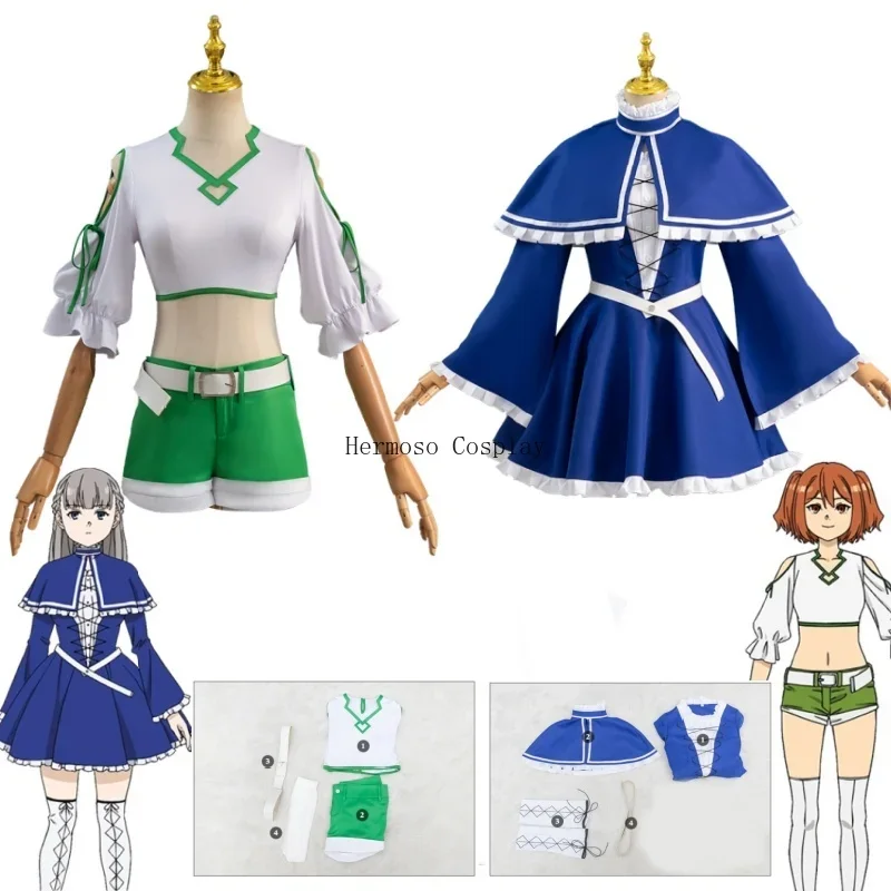 Fries Beyond Journey's End Kanne Avalanche Cosplay Costume Stocking Belt Full Set Level 3 Magician Cosplay Costume for Girls