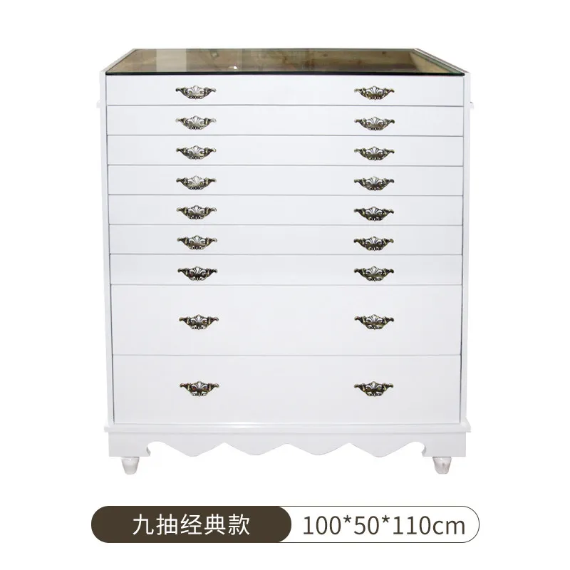 Watch Glasses Counter Jewelry Nail Art Storage Cabinet Hair Accessories Cabinet Multi-layer Drawer
