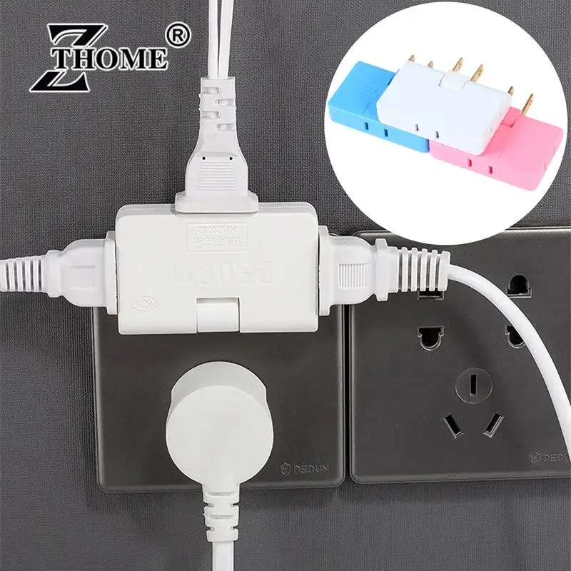 Rotatable Socket Converter 180 Degree Multi Plug Slim Wireless Outlet Adapter