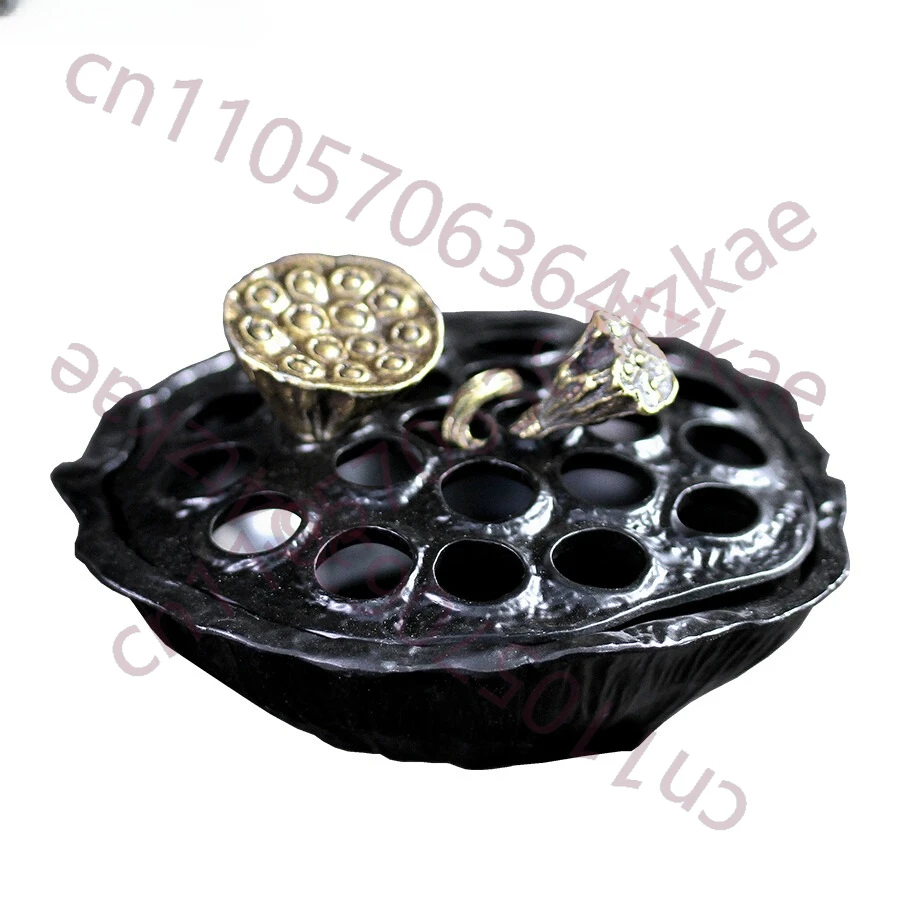 

Lotus Fragrance Rack Alloy Incense Burner Buddhist Lotus Incense Home Decor