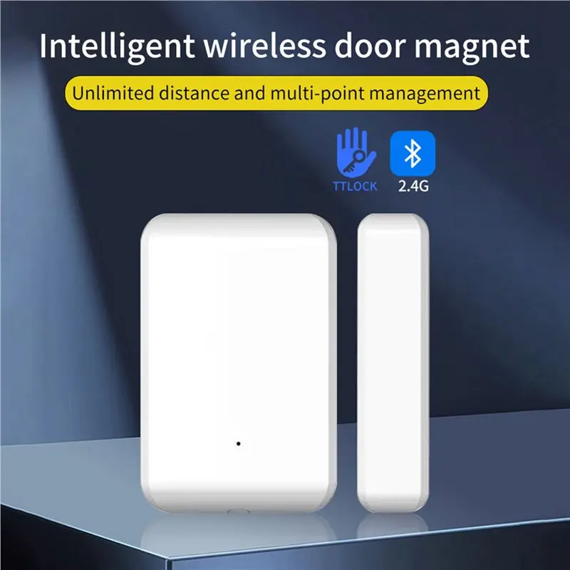 CABE-10X 2.4Ghz Sensor Pintu Nirkabel TTLOCK Deteksi Kontak Pintu Status Buka Tutup Jendela Berfungsi Dengan Aplikasi TTLOCK