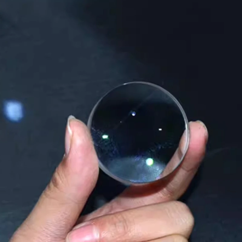 1PC Diameter 42mm Glued Biconvex Lens with Focal 141mm K9 Optical Glass For Optical Experiments DIY Telescope Projector