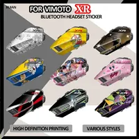 .TF.Motorcycle Helmet Bluetooth Headset Color Decal For Vimoto XR Bluetooth Headset Decorative Decals Multiple Styles To Choose