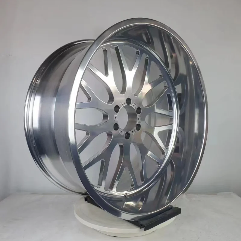 

Factory Manufacture Customized Hyper Silver Color Alloy Forged Monoblock Deep Dish 5x112 5x120 Wheels Rims 17 18 19 Inch