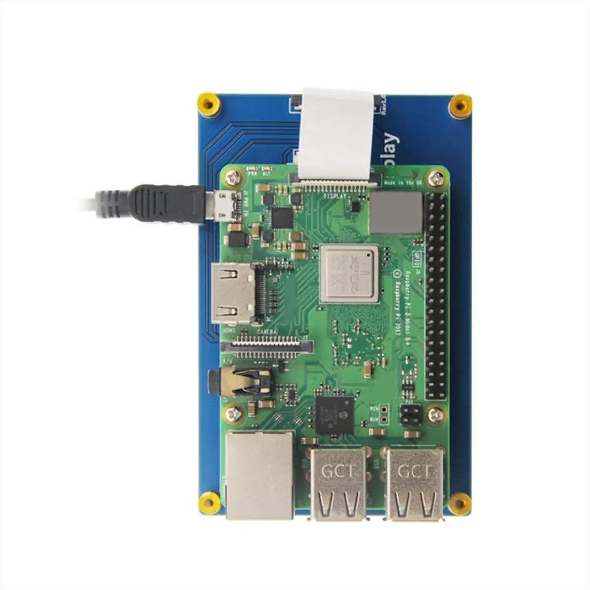 HAPPYDAY~ 4.3inch QLED Display DSI Interface Panel Multi-Point Touch for 4B/3B/2B and Other Full Range Motherboards